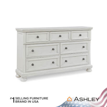 ตู้ลิ้นชัก 7 ลิ้นชัก ASHLEY FURNITURE HOMESTORE รุ่น ROBBINSDALE/166 สีขาววินเทจ_0