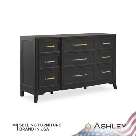 ตู้ลิ้นชัก 9 ลิ้นชัก ASHLEY FURNITURE HOMESTORE รุ่น WELLTERN/167 สีดำ_0