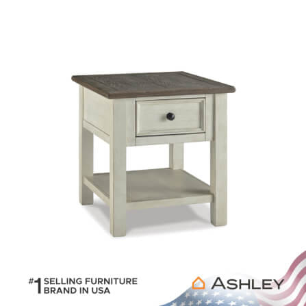 โต๊ะข้าง ASHLEY FURNITURE HOMESTORE รุ่น BOLANBURG-A/61 สีขาววินเทจ