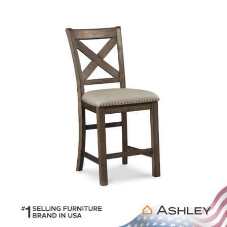เก้าอี้บาร์ ASHLEY FURNITURE HOMESTORE รุ่น MORIVILLE สีเบจ_0
