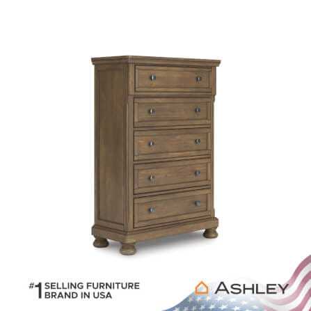 ตู้ลิ้นชัก 5 ลิ้นชัก ASHLEY FURNITURE HOMESTORE รุ่น VANDENMORE/100 สีน้ำตาล_0