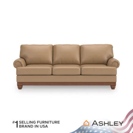 โซฟา 3 ที่นั่ง ASHLEY FURNITURE HOMESTORE รุ่น STOUGHTON-O/3 สีโซฟาสีน้ำตาล/ขาโซฟาสีน้ำตาล_0