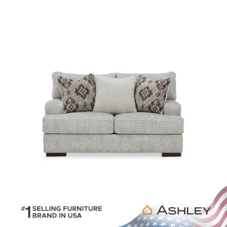 โซฟา 2 ที่นั่ง ASHLEY FURNITURE HOMESTORE รุ่น MERCADO/2 สีเทาอ่อน