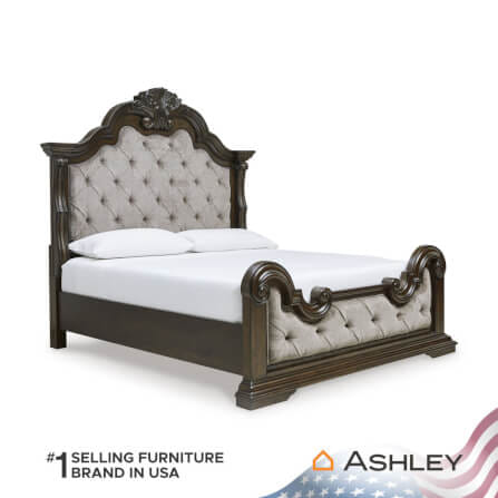 เตียงนอนขนาด 6 ฟุต ASHLEY FURNITURE HOMESTORE รุ่น MAYLEE/180 สีน้ำตาลเข้ม_0