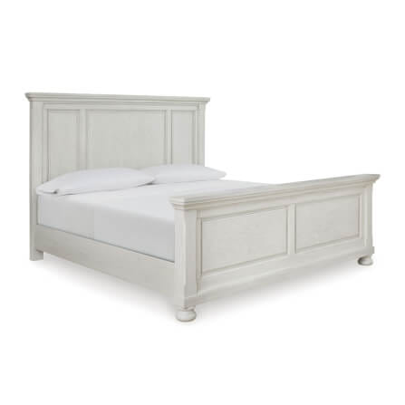 เตียงนอนขนาด 6 ฟุต ASHLEY FURNITURE HOMESTORE รุ่น ROBBINSDALE/180 สีขาววินเทจ_0