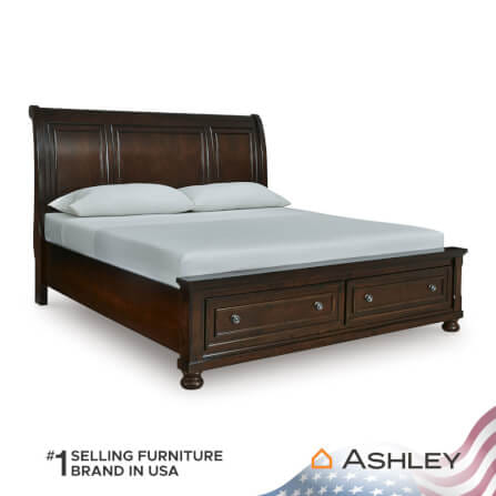 เตียงนอนขนาด 6 ฟุต ASHLEY FURNITURE HOMESTORE รุ่น PORTER/180 สีน้ำตาล_0