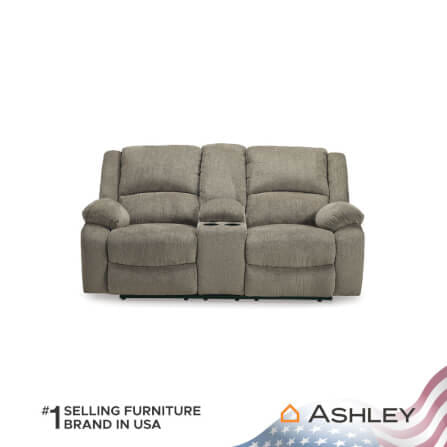 โซฟาปรับเอนไฟฟ้า 2 ที่นั่งพร้อมที่วางแขน ASHLEY FURNITURE HOMESTORE รุ่น DRAYCOLL/2RRM สีน้ำตาลอ่อน
