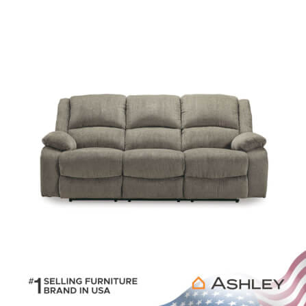 โซฟาปรับเอนนอน 3 ที่นั่ง ASHLEY FURNITURE HOMESTORE รุ่น DRAYCOLL/3RRM สีน้ำตาลอ่อน