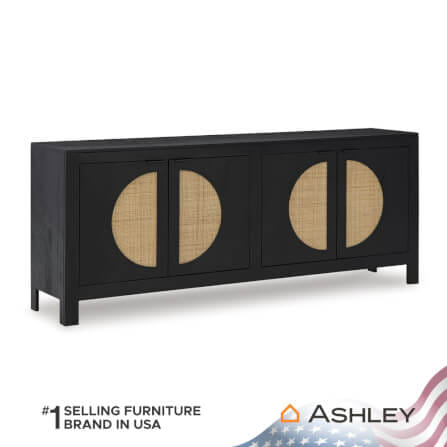 ตู้เตี้ยบานเปิด ASHLEY FURNITURE HOMESTORE รุ่น CLIFFIINGS/177 สีดำ_1