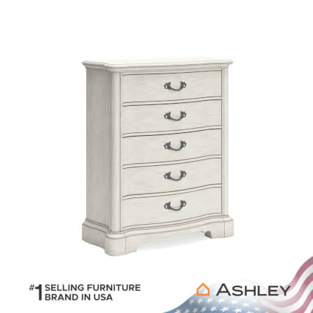 ตู้ลิ้นชัก 5 ลิ้นชัก ASHLEY FURNITURE HOMESTORE รุ่น ARLENDYNE/109 สีขาววินเทจ_1