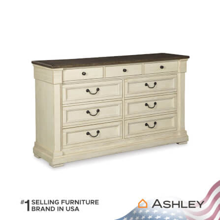 ตู้ลิ้นชัก 9 ลิ้นชัก ASHLEY FURNITURE HOMESTORE รุ่น BOLANBURG/165 สีขาววินเทจ_1
