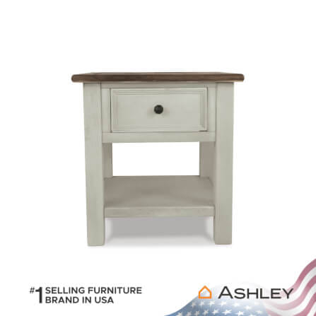 โต๊ะข้าง ASHLEY FURNITURE HOMESTORE รุ่น BOLANBURG-A/61 สีขาววินเทจ_1