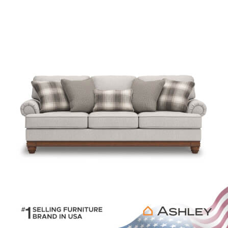 โซฟา 3 ที่นั่ง ASHLEY FURNITURE HOMESTORE รุ่น STOUGHTON/3 สีครีม_1