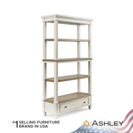 ชั้นวางของโล่ง 4 ชั้น 1 ลิ้นชัก ASHLEY FURNITURE HOMESTORE รุ่น REALYN สีขาววินเทจ_1