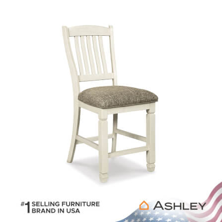 เก้าอี้บาร์ ASHLEY FURNITURE HOMESTORE รุ่น BOLANBURG สีขาววินเทจ_1