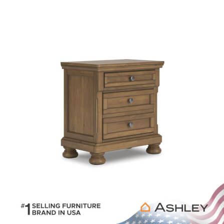 ตู้ข้างเตียง ASHLEY FURNITURE HOMESTORE รุ่น VANDENMORE สีน้ำตาล_1
