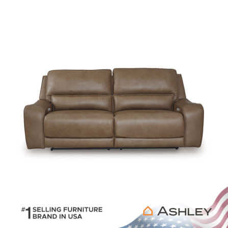โซฟาปรับเอนนอนไฟฟ้า, 2 ที่นั่ง ASHLEY FURNITURE HOMESTORE รุ่น SILVERBROOKE/2RRM สีน้ำตาล_1