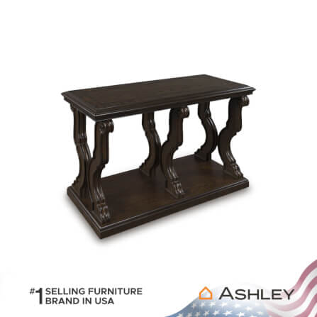 โต๊ะคอนโซล ASHLEY FURNITURE HOMESTORE รุ่น MAYLEE/130 สีน้ำตาลเข้ม_1