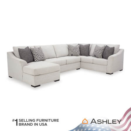 โซฟาตัว L ด้านซ้าย ASHLEY FURNITURE HOMESTORE รุ่น KORALYNN/L สีขาว_1