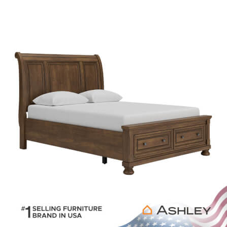 เตียงนอนขนาด 5 ฟุต ASHLEY FURNITURE HOMESTORE รุ่น FLYNNTER/150 สีน้ำตาล_1