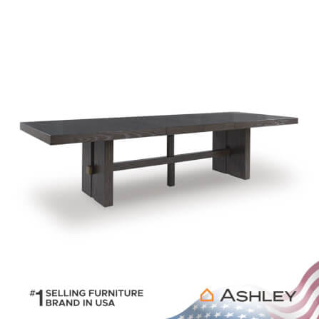 โต๊ะอาหาร ปรับขนาดได้ ASHLEY FURNITURE HOMESTORE รุ่น BURKHAUS/223-314 สีน้ำตาลเข้ม_1