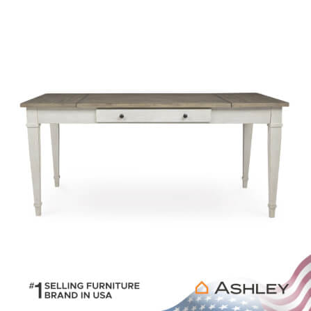 โต๊ะอาหารพร้อมลิฟท์ท็อป ASHLEY FURNITURE HOMESTORE รุ่น SKEMPTON/167 สีขาววินเทจ_1