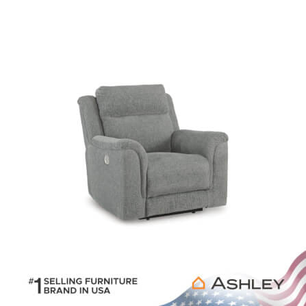 โซฟาปรับเอนนอน ไฟฟ้า 1 ที่นั่ง ASHLEY FURNITURE HOMESTORE รุ่น OVERFLOW/1RM สีเทา_1