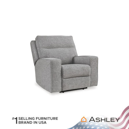 โซฟาปรับเอนไฟฟ้า 1 ที่นั่ง พร้อมพนักพิงศีรษะปรับได้ ASHLEY FURNITURE HOMESTORE รุ่น BISCOE/1RM สีเทาอ่อน_1