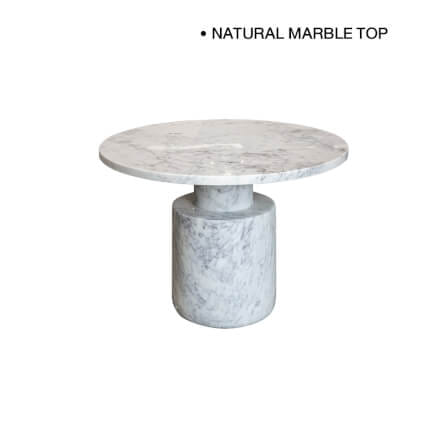 โต๊ะข้างหินอ่อน CHIC REPUBLIC รุ่น MORANIS/60 สีขาว_1