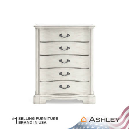 ตู้ลิ้นชัก 5 ลิ้นชัก ASHLEY FURNITURE HOMESTORE รุ่น ARLENDYNE/109 สีขาววินเทจ_2