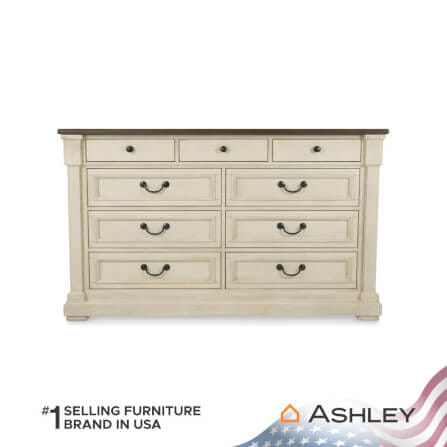 ตู้ลิ้นชัก 9 ลิ้นชัก ASHLEY FURNITURE HOMESTORE รุ่น BOLANBURG/165 สีขาววินเทจ_2