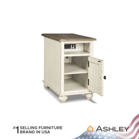 โต๊ะข้าง ASHLEY FURNITURE HOMESTORE รุ่น REALYN/35 สีขาววินเทจ_2