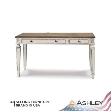 โต๊ะทำงาน ASHLEY FURNITURE HOMESTORE รุ่น REALYN/152 สีขาววินเทจ_2