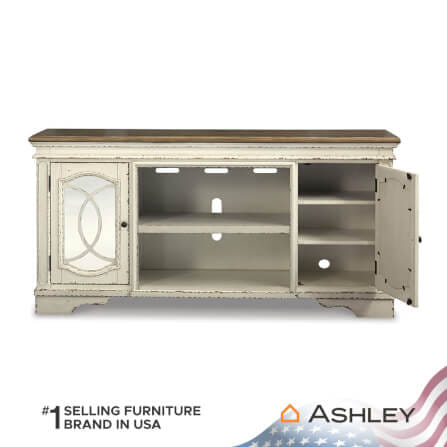 ตู้วางทีวี ASHLEY FURNITURE HOMESTORE รุ่น REALYN/187 สีขาววินเทจ_2