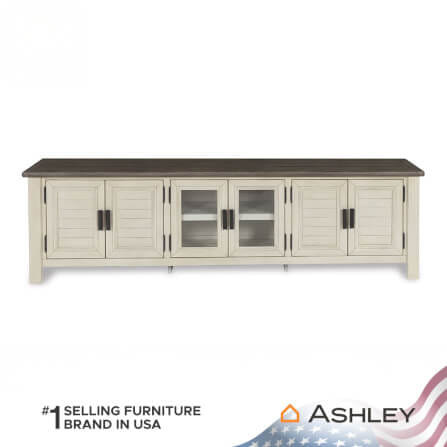 ตู้วางทีวี ASHLEY FURNITURE HOMESTORE รุ่น BOLANBURG/200 สีขาววินเทจ_2
