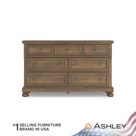 ตู้ลิ้นชัก 7 ลิ้นชัก ASHLEY FURNITURE HOMESTORE รุ่น VANDENMORE/166 สีน้ำตาล_2