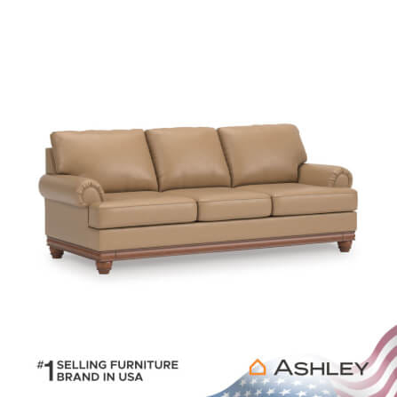 โซฟา 3 ที่นั่ง ASHLEY FURNITURE HOMESTORE รุ่น STOUGHTON-O/3 สีโซฟาสีน้ำตาล/ขาโซฟาสีน้ำตาล_2