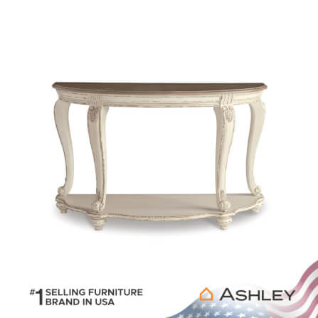 โต๊ะคอนโซล ASHLEY FURNITURE HOMESTORE รุ่น REALYN/121 สีขาววินเทจ_2