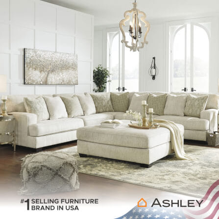 โซฟาตัว L ด้านซ้าย-ขวา ASHLEY FURNITURE HOMESTORE รุ่น RAWCLIFFE/R-L สีเบจ_2