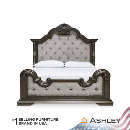 เตียงนอนขนาด 6 ฟุต ASHLEY FURNITURE HOMESTORE รุ่น MAYLEE/180 สีน้ำตาลเข้ม_2
