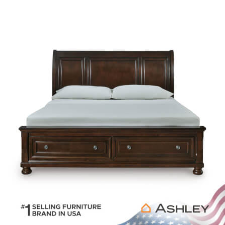 เตียงนอนขนาด 6 ฟุต ASHLEY FURNITURE HOMESTORE รุ่น PORTER/180 สีน้ำตาล_2