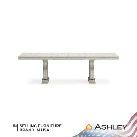 โต๊ะอาหาร ปรับขนาดได้ ASHLEY FURNITURE HOMESTORE รุ่น ARLENDYNE/183-275 สีขาววินเทจ_2