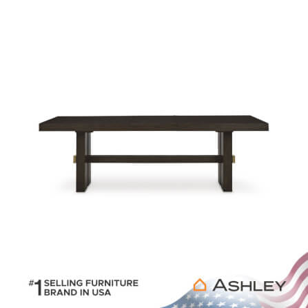 โต๊ะอาหาร ปรับขนาดได้ ASHLEY FURNITURE HOMESTORE รุ่น BURKHAUS/182-228 สีน้ำตาลเข้ม_2