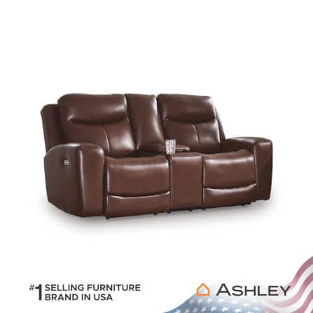 โซฟาปรับเอนนอนไฟฟ้า 2 ที่นั่งพร้อมที่วางแขน ASHLEY FURNITURE HOMESTORE  รุ่น MOMENTUM MOVES/2RRM สีน้ำตาลเข้ม_2