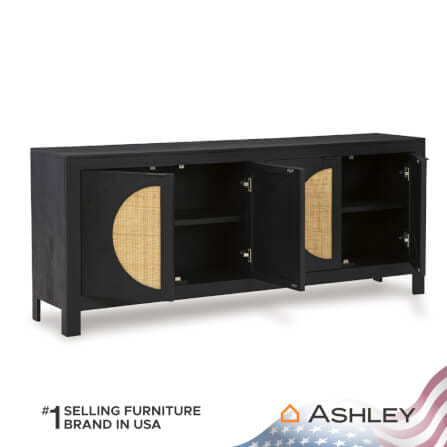 ตู้เตี้ยบานเปิด ASHLEY FURNITURE HOMESTORE รุ่น CLIFFIINGS/177 สีดำ_3