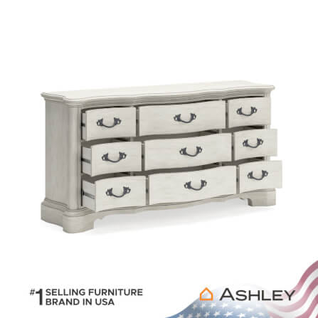 ตู้ลิ้นชัก 9 ลิ้นชัก ASHLEY FURNITURE HOMESTORE รุ่น ARLENDYNE/183 สีขาววินเทจ_3