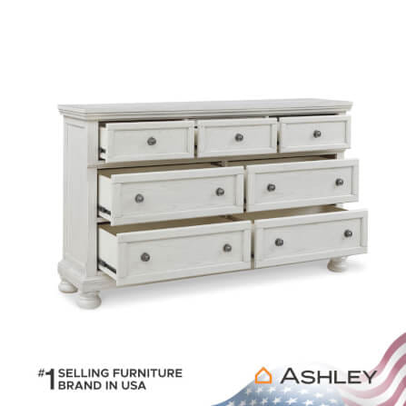 ตู้ลิ้นชัก 7 ลิ้นชัก ASHLEY FURNITURE HOMESTORE รุ่น ROBBINSDALE/166 สีขาววินเทจ_3