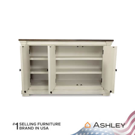 ตู้เตี้ยบานเปิด ASHLEY FURNITURE HOMESTORE รุ่น BOLANBURG/147 สีขาววินเทจ_3