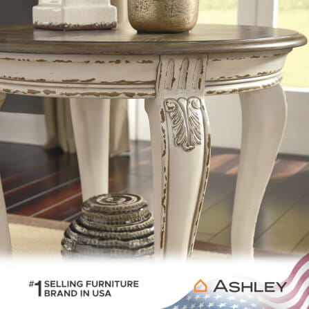 โต๊ะข้าง ASHLEY FURNITURE HOMESTORE รุ่น REALYN/66 สีขาววินเทจ_3
