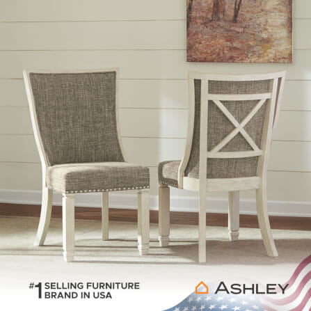 เก้าอี้ทานข้าว ASHLEY FURNITURE HOMESTORE รุ่น BOLANBURG-B สีขาววินเทจ_3